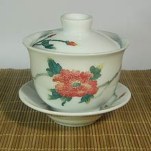 Peony Embossment Gaiwan